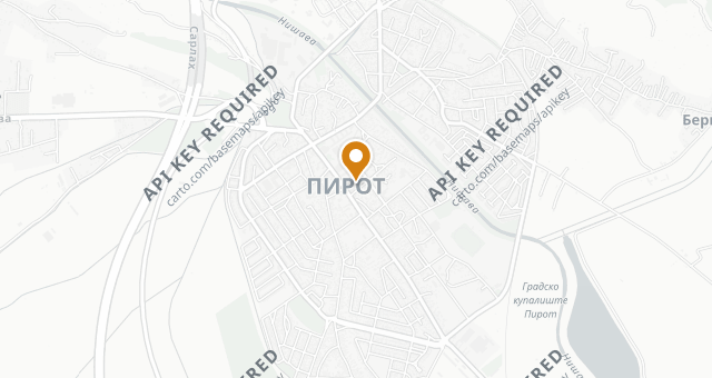 Map showing KOD PIROĆANCA