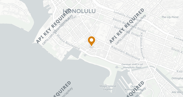 Map showing Merriman's Honolulu