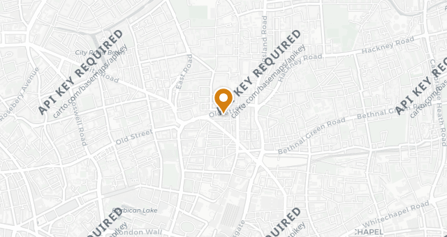 Map showing Popolo Shoreditch