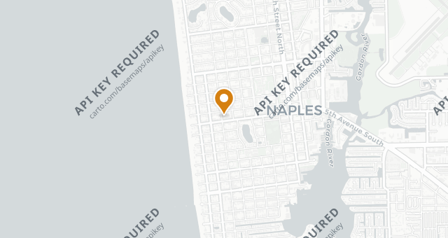 Map showing Sails Restaurant