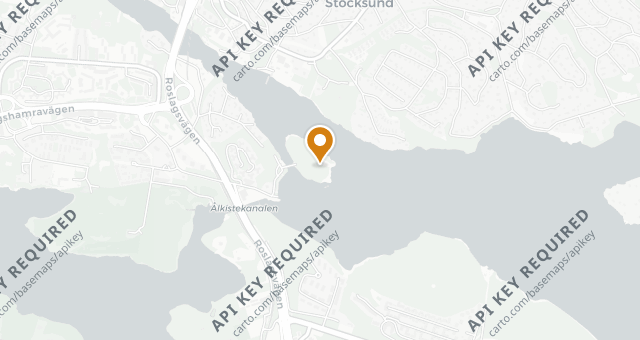 Map showing Bockholmen Hav & Restaurang
