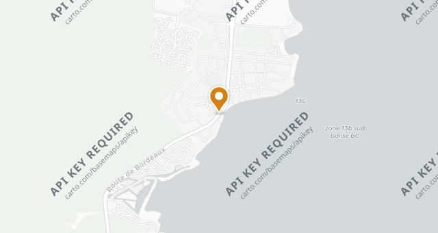Map showing L'Auberge du Bassin