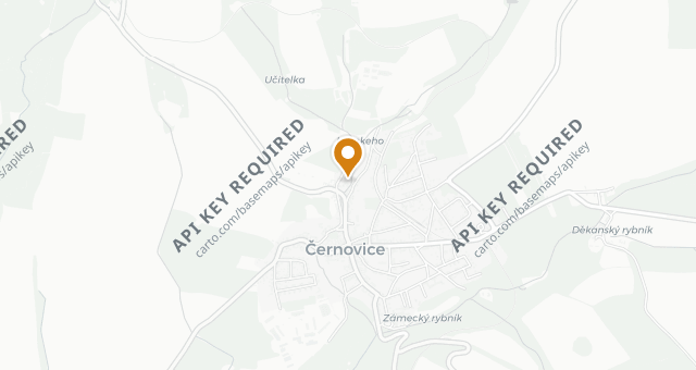 Map showing Mlýn Resort Černovice