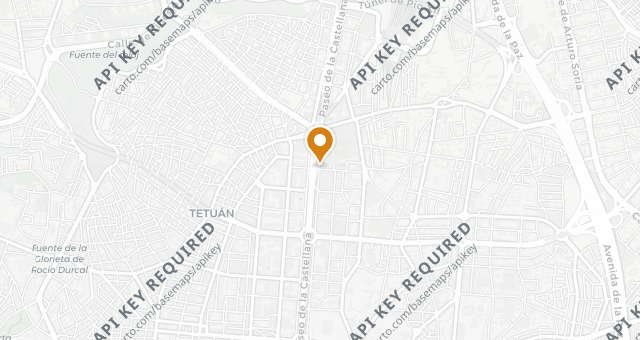 Map showing La Morena