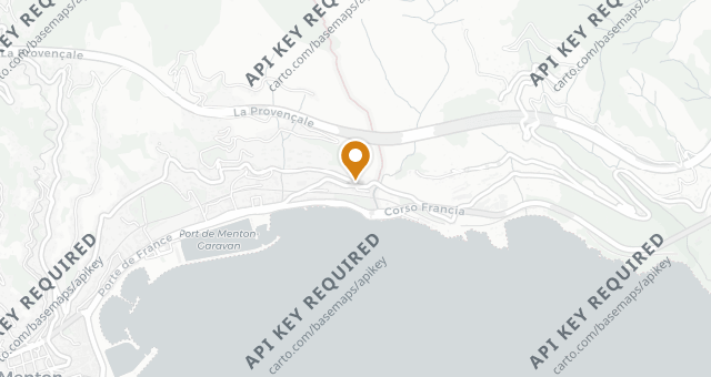 Map showing Mirazur