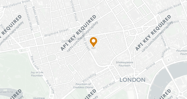 Map showing Imad's Syrian Kitchen