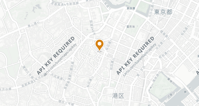 Map showing LE PRISTINE TOKYO