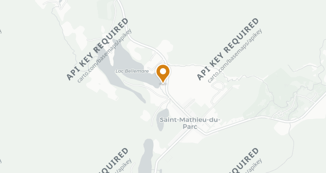 Map showing Auberge Saint-Mathieu