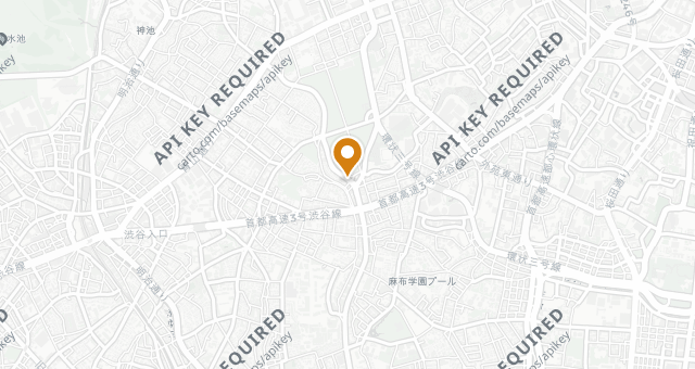 Map showing Nishiazabu Taku