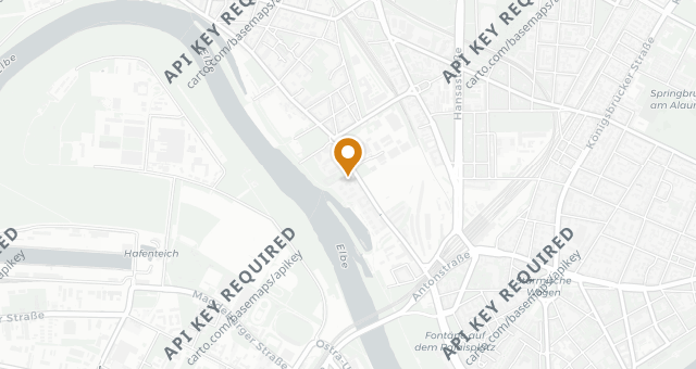 Map showing ElbUferei Restaurant &amp; Bar