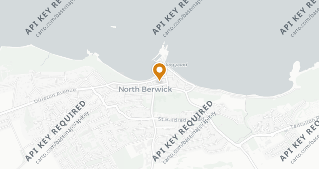 Map showing Bostock Bakery North Berwick
