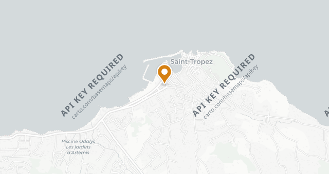 Map showing Les Toits - Hôtel de Paris Saint-Tropez