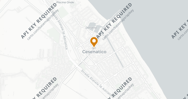 Map showing La Buca