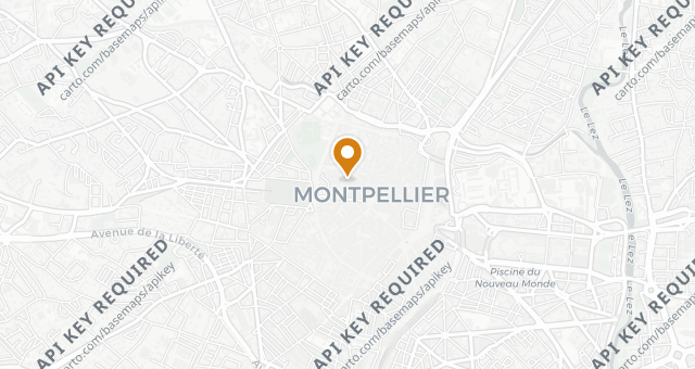 Map showing Jardin des Sens