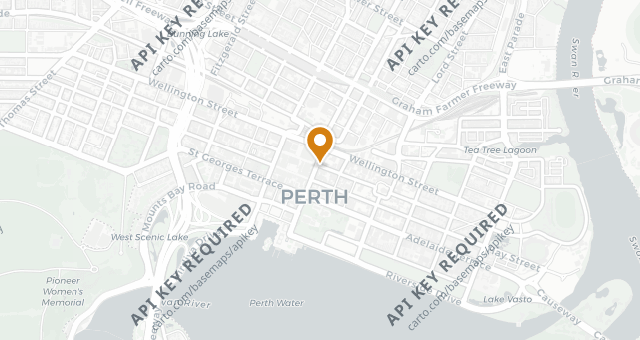 Map showing Santini Bar and Grill