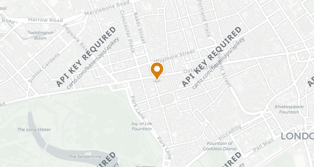 Map showing The Mayfair Chippy