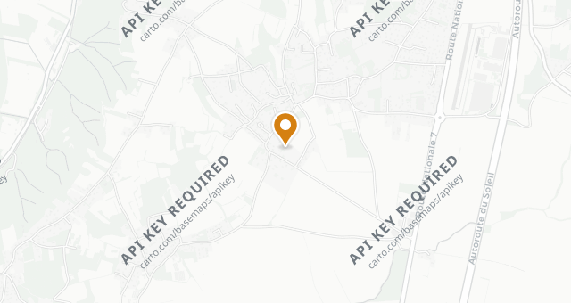 Map showing La Table de Philippe Girardon