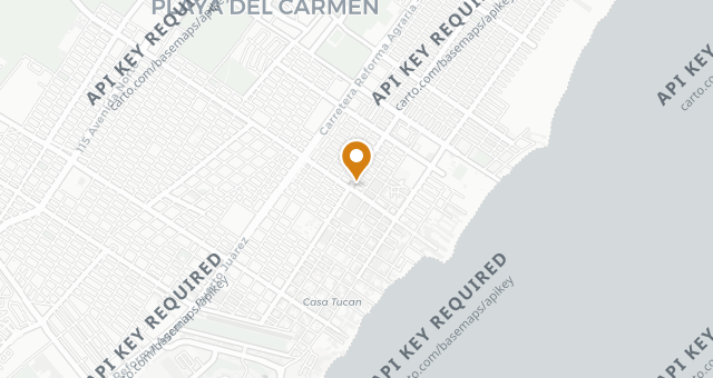 Map showing El Fogón