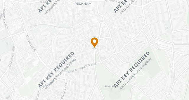 Map showing 081 Pizzeria - Peckham