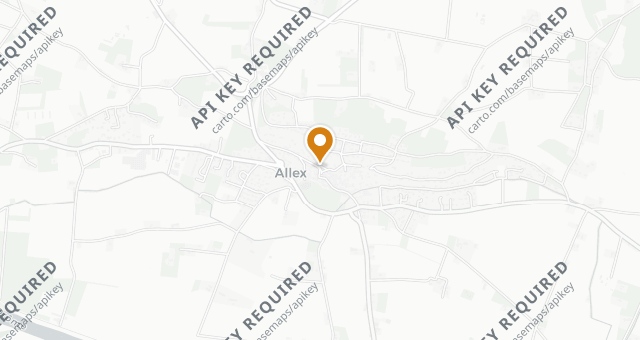 Map showing L'Auberge d'Allex