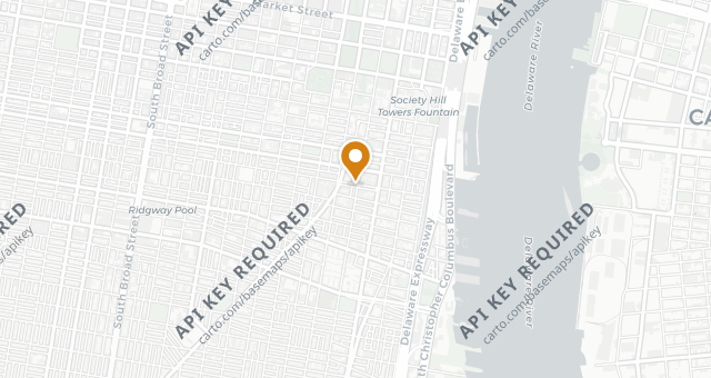 Map showing Famous 4th Street Delicatessen
