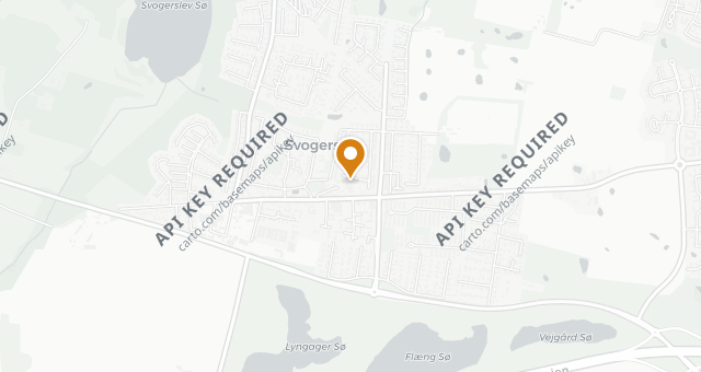 Map showing Svogerslev Kro