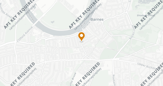 Map showing The Crossing Barnes