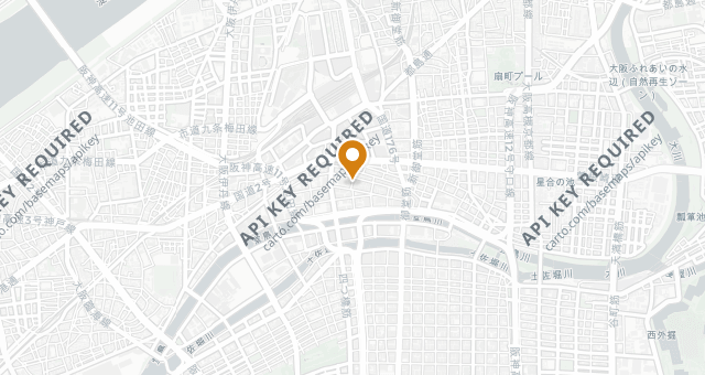 Map showing Kitashinchi Kushikatsu Bon