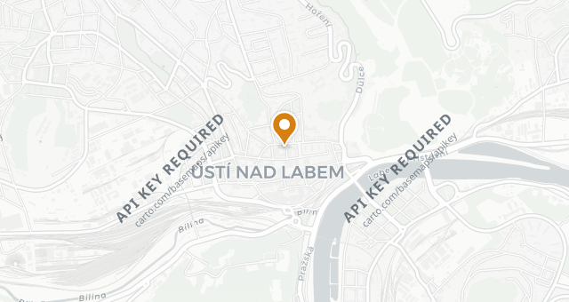 Map showing Srdcovka Ústí