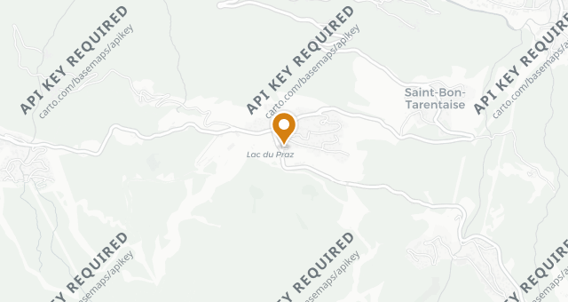 Map showing Le Bistrot du Praz