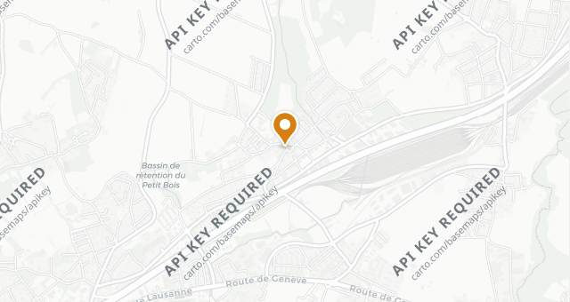 Map showing Café du Mont-Blanc
