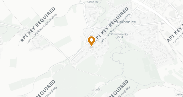 Map showing Restaurace Babiččina zahrada