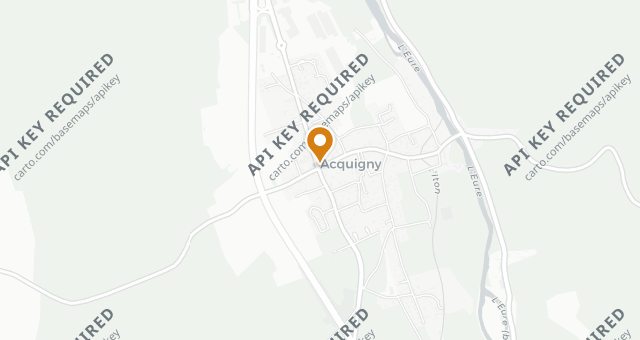 Map showing L'Hostellerie d'Acquigny