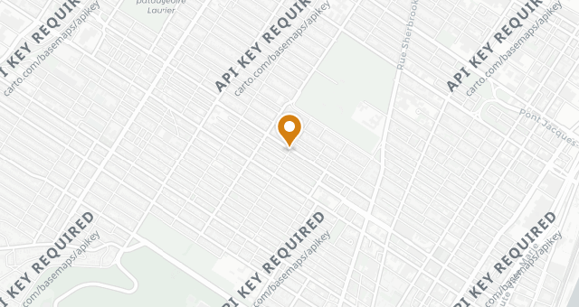 Map showing Au Pied de Cochon