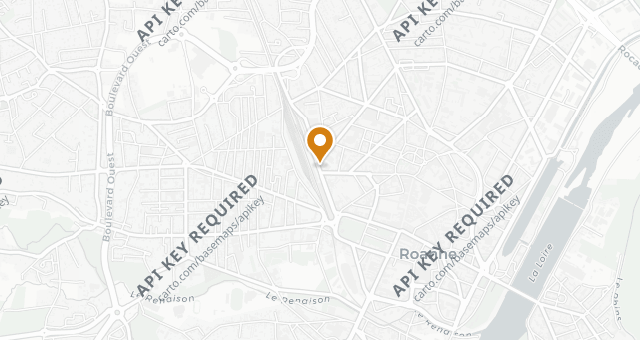 Map showing Le Central
