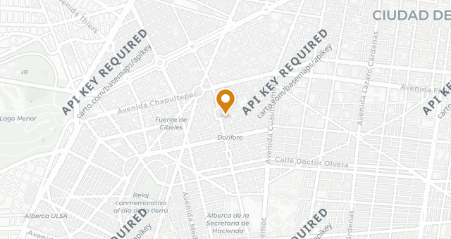 Map showing El Tigre Silencioso