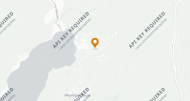 Map showing Auberge des Montagnards