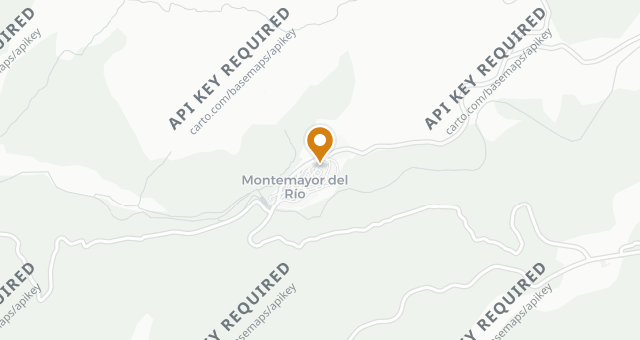 Map showing Castillo de Montemayor