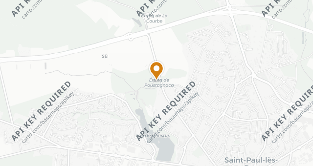 Map showing Le Moulin de Poustagnacq