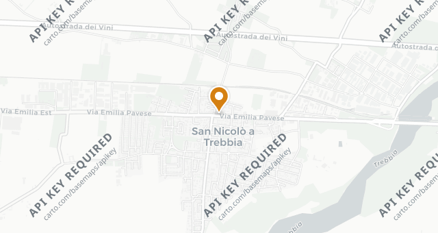 Map showing Trattoria la Colonna