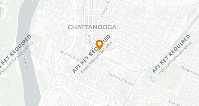 Map showing St. John's Restaurant