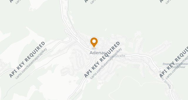 Map showing Restaurant Blaue Ecke