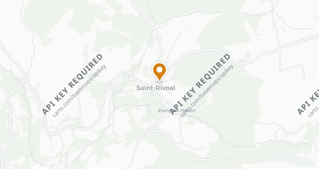 Map showing L'Auberge du Menez