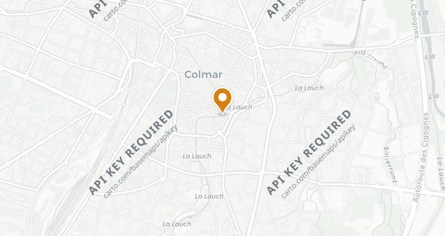 Map showing L'Épicurien