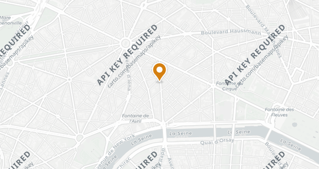 Map showing Akira Back Paris