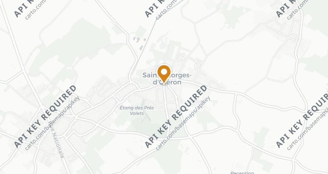 Map showing Métive