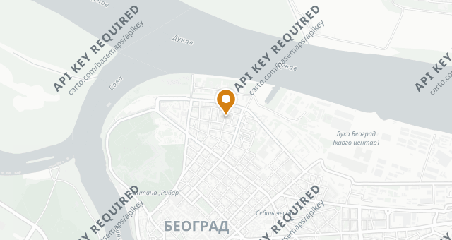Map showing ŠONDA GASTRO BAR