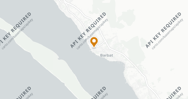 Map showing Villa Hotel Barbat