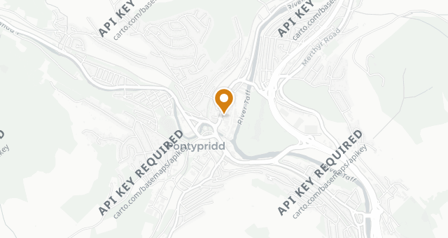 Map showing Janet’s Pontypridd