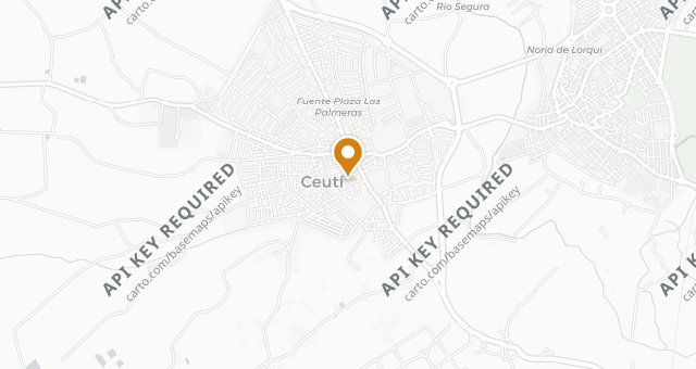 Map showing El Albero